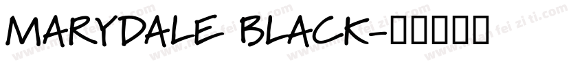 MARYDALE BLACK字体转换